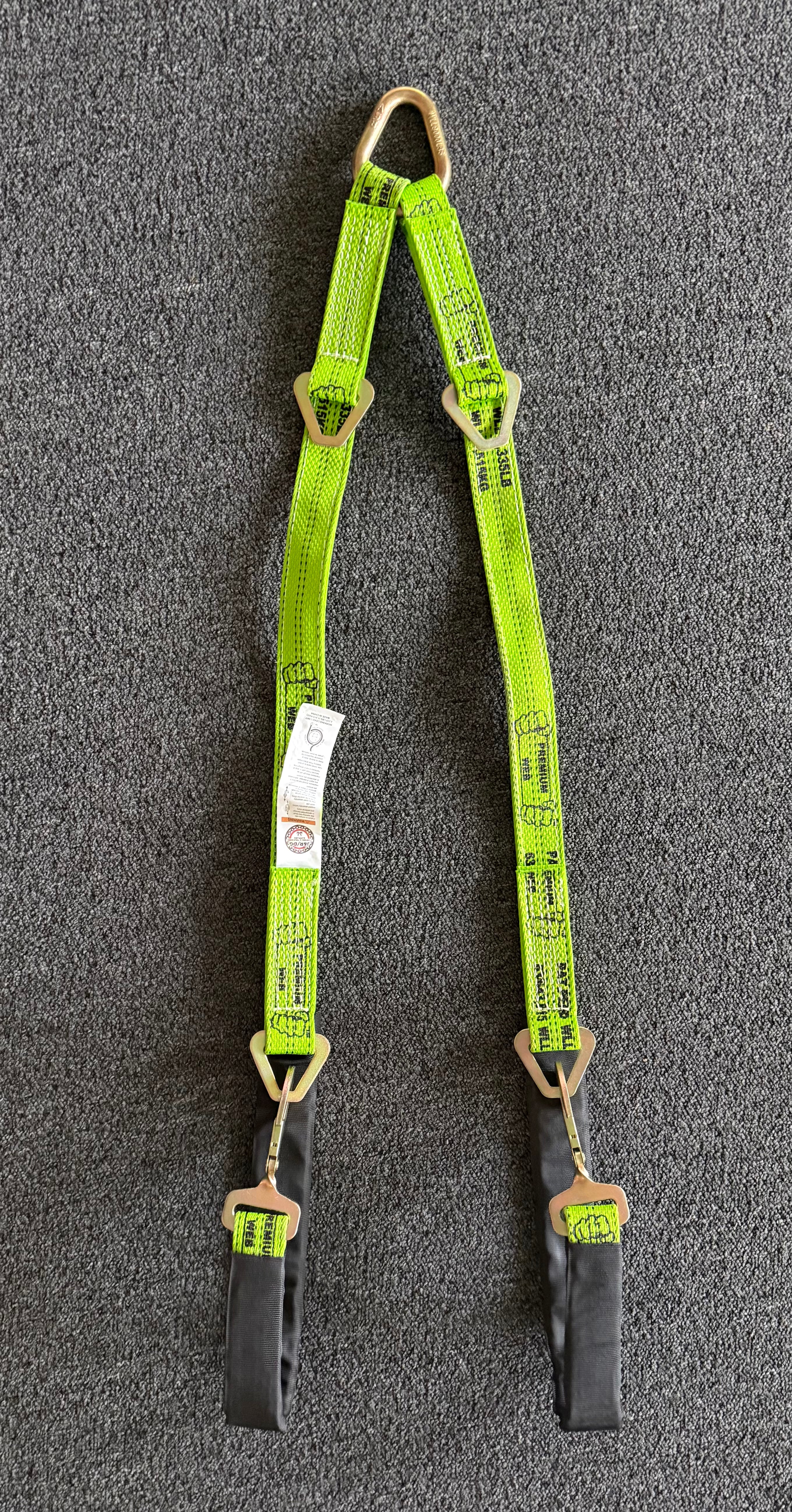 57" PREMIUM WEB 2 Stage Adjustable V Strap Tesla Exotic Bridle