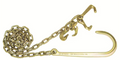 5/16" X 8' Safety Chain With 15" J Hook And RTJ Cluster Hooks