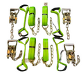 8 Point Kit 16' PREMIUM WEB Rollback/Flatbed Tie Down