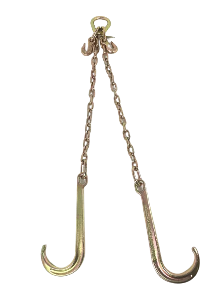 24” V-Bridle Chain with Big 15" J Hook
